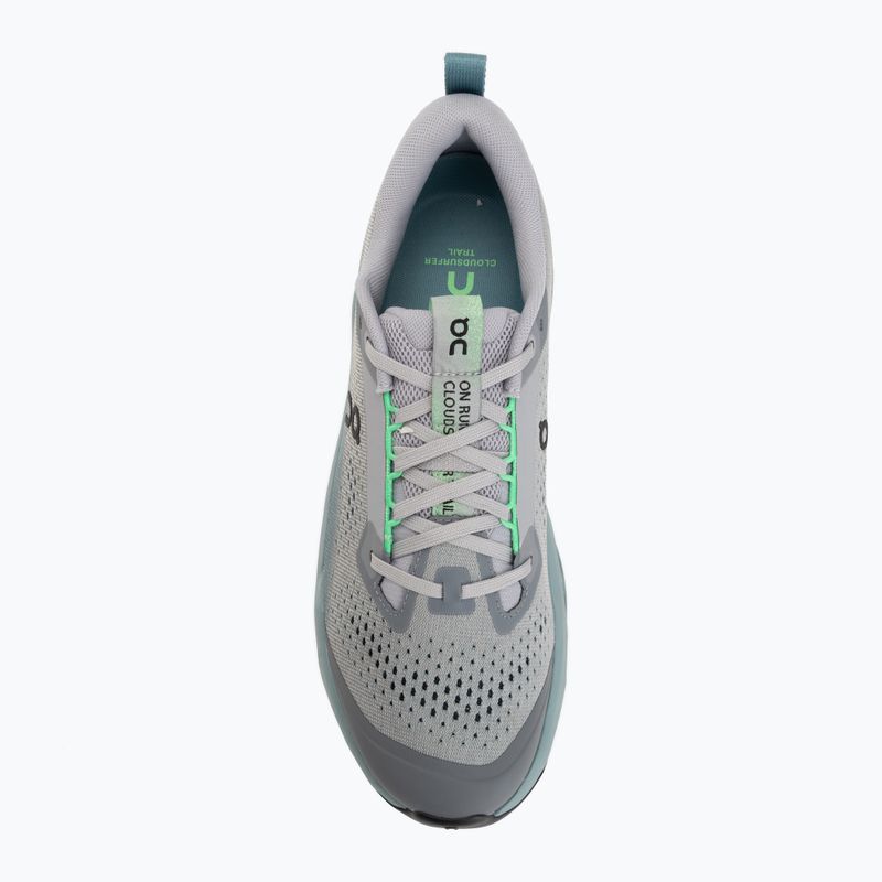Buty do biegania męskie On Cloudsurfer Trail 2 platinum/tide 5