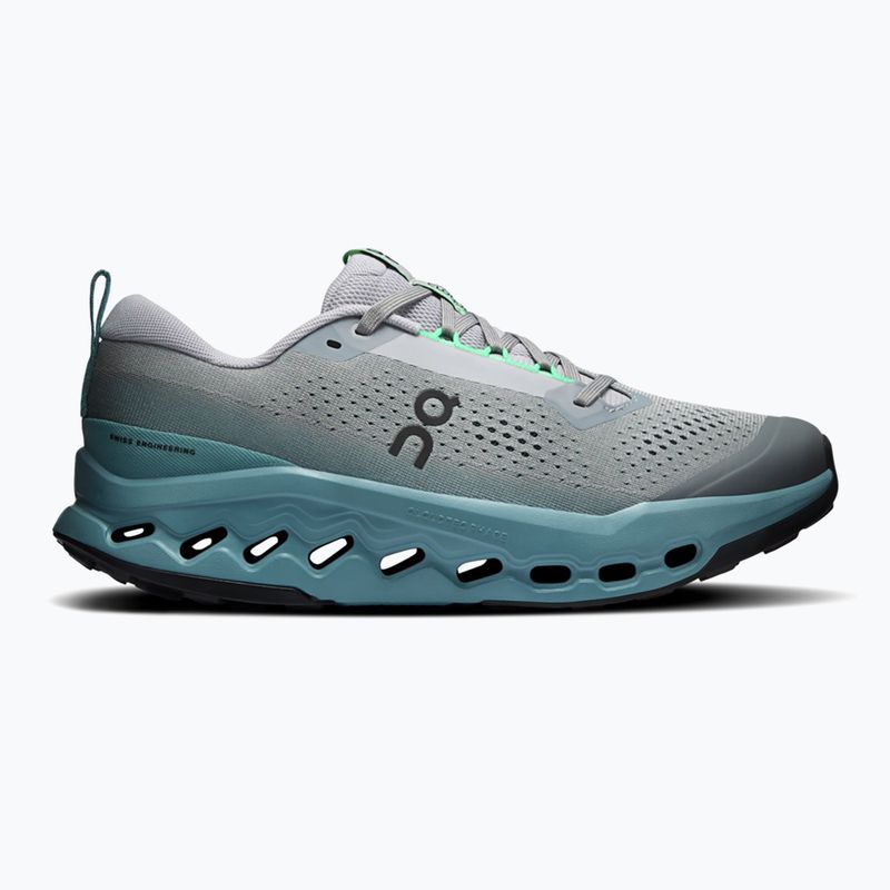 Buty do biegania męskie On Cloudsurfer Trail 2 platinum/tide 8