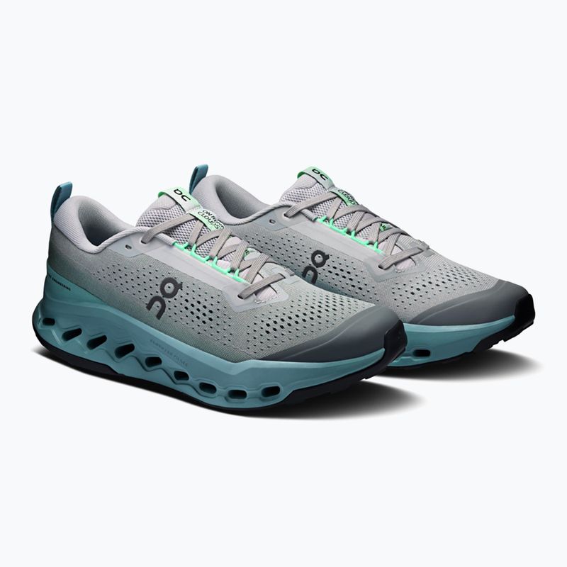Buty do biegania męskie On Cloudsurfer Trail 2 platinum/tide 10