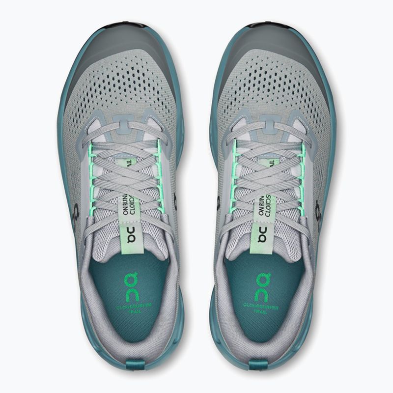 Buty do biegania męskie On Cloudsurfer Trail 2 platinum/tide 13