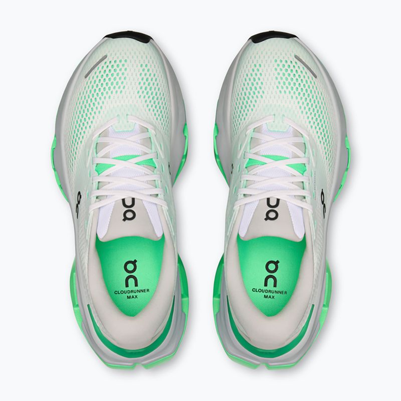 Buty do biegania damskie On Cloudrunner 3 Max white/verdite 10