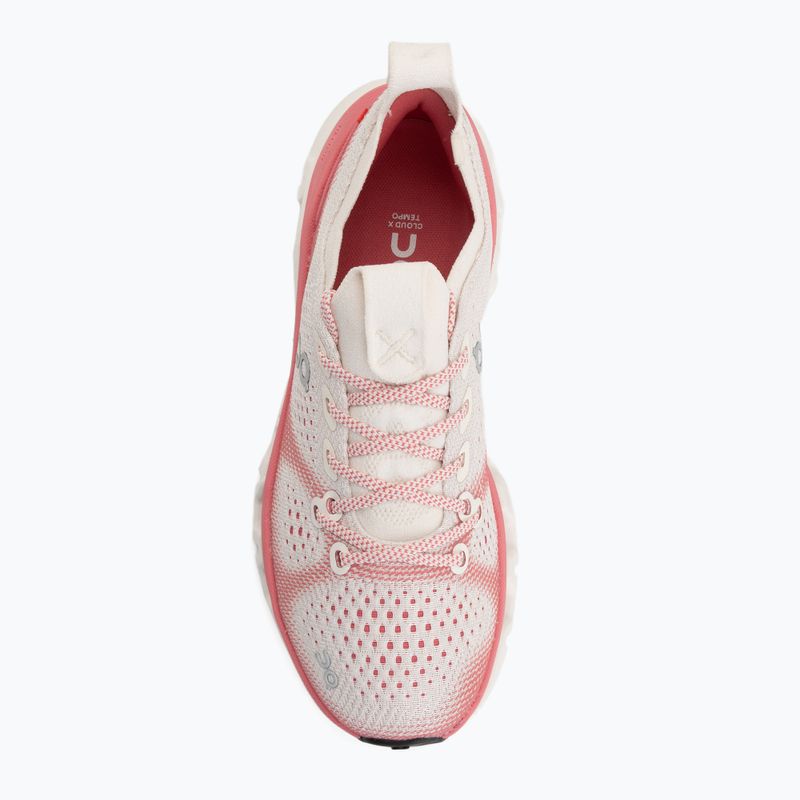 Buty treningowe damskie On Cloud X Tempo ivory/camellia 5
