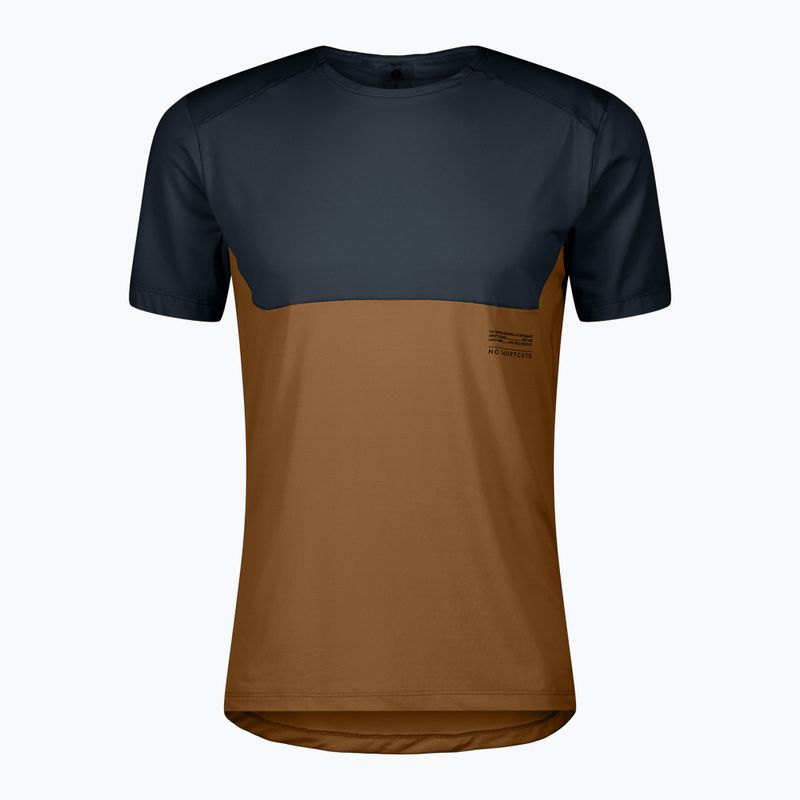 Koszulka do biegania męska SCOTT Endurance Tech dark blue/bread brown