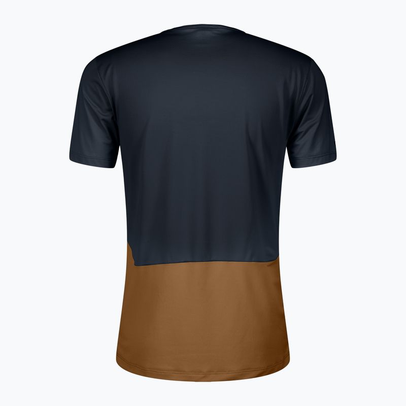 Koszulka do biegania męska SCOTT Endurance Tech dark blue/bread brown 2