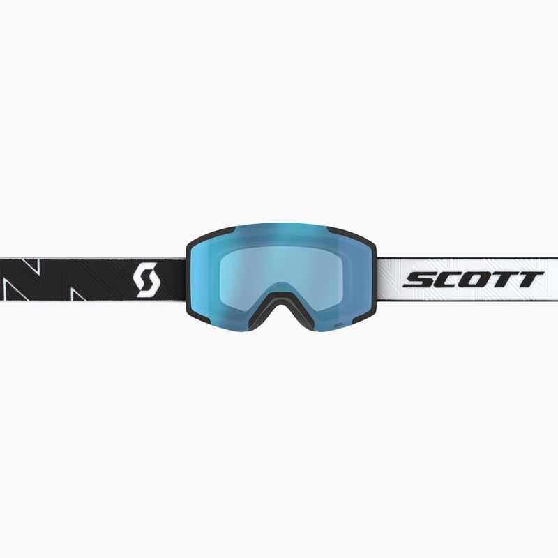 Gogle narciarskie SCOTT Shield black/white/amp aurora green chrome 6