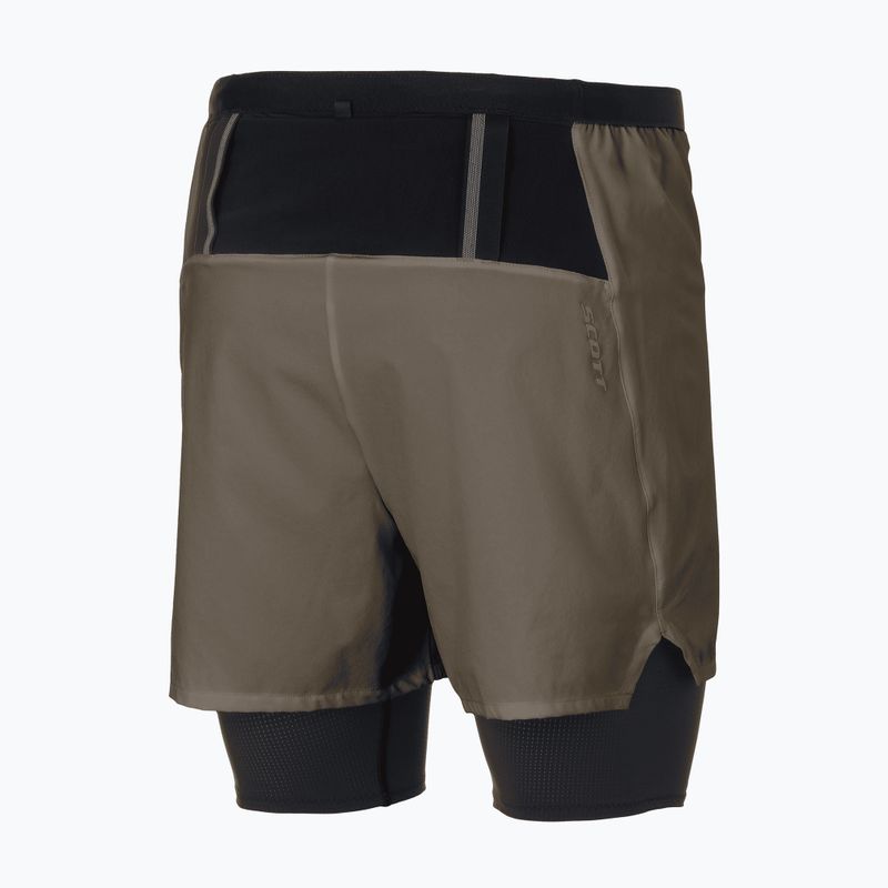 Spodenki do biegania męskie SCOTT Hybrid Endurance Tech wood grey/black 2
