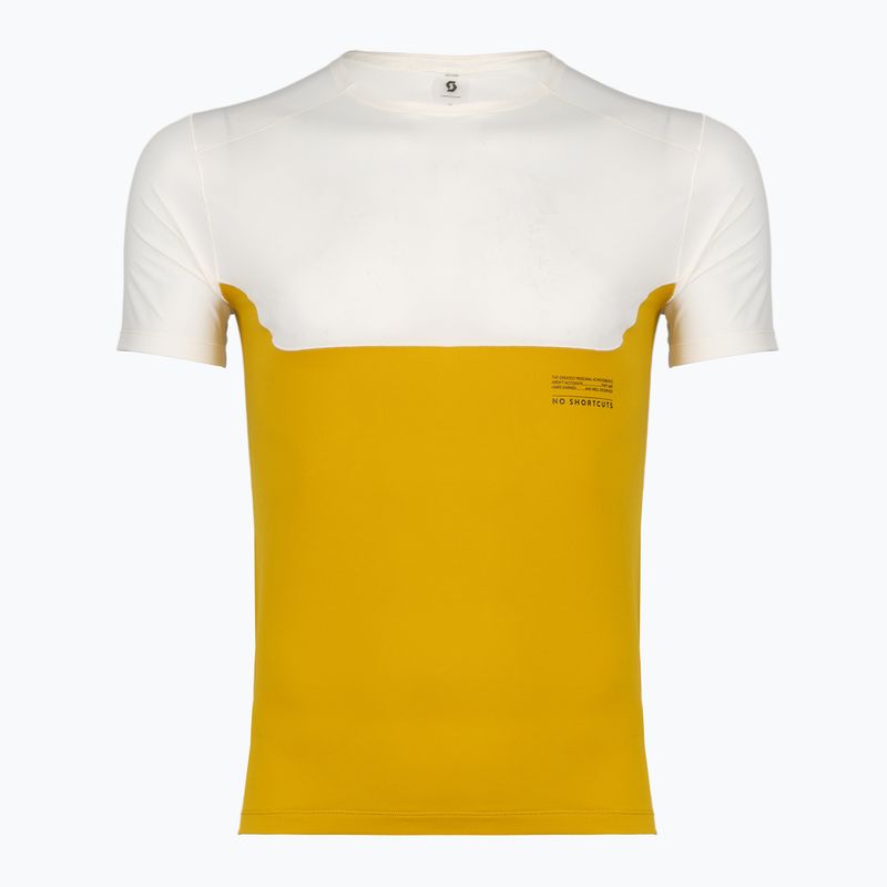 Koszulka do biegania męska SCOTT Endurance Tech white/sundial yellow
