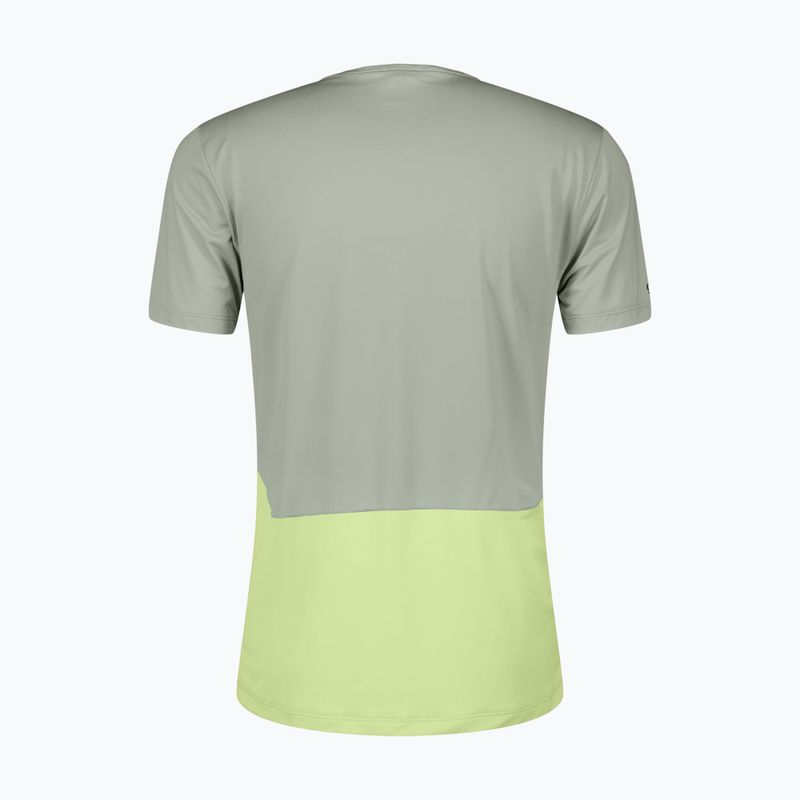 Koszulka do biegania męska SCOTT Endurance Tech spray grey/acid yellow 2