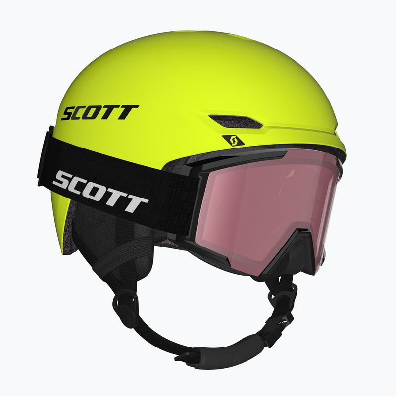 Kask narciarski dziecięcy SCOTT Track + Gogle Factor Pro Combo neon yellow/black