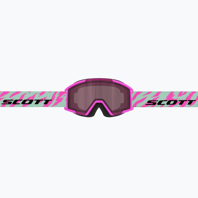 Gogle narciarskie dziecięce SCOTT Shield neon pink/mint green/rose 4