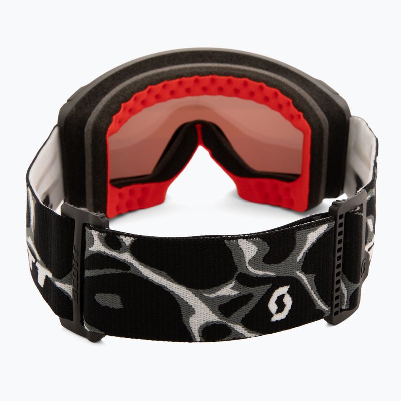 Gogle narciarskie SCOTT React Light Sensitive granite black/white/amp red chrome 4