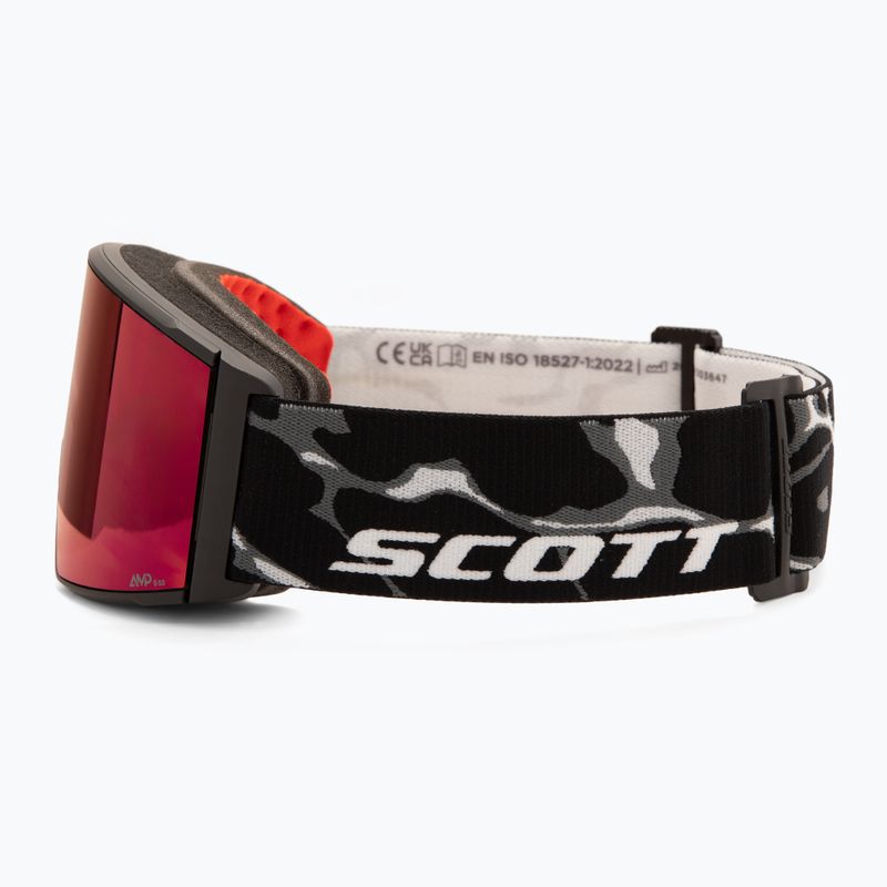 Gogle narciarskie SCOTT React Light Sensitive granite black/white/amp red chrome 5