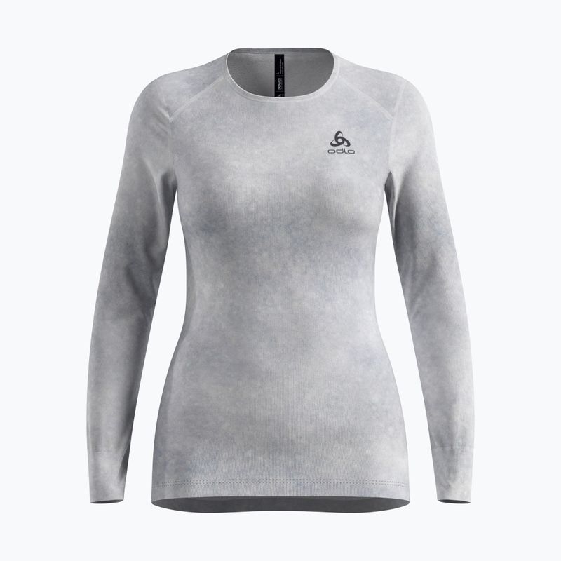 Bluza termoaktywna damska ODLO Active Warm X Pow Bl Top Crew Neck odlo silver grey