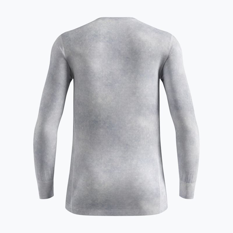 Bluza termoaktywna męska ODLO Active Warm X Pow Bl Top Crew Neck odlo silver grey 2