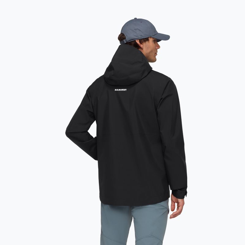 Kurtka przeciwdeszczowa męska Mammut Linard Light HS Hooded black 2