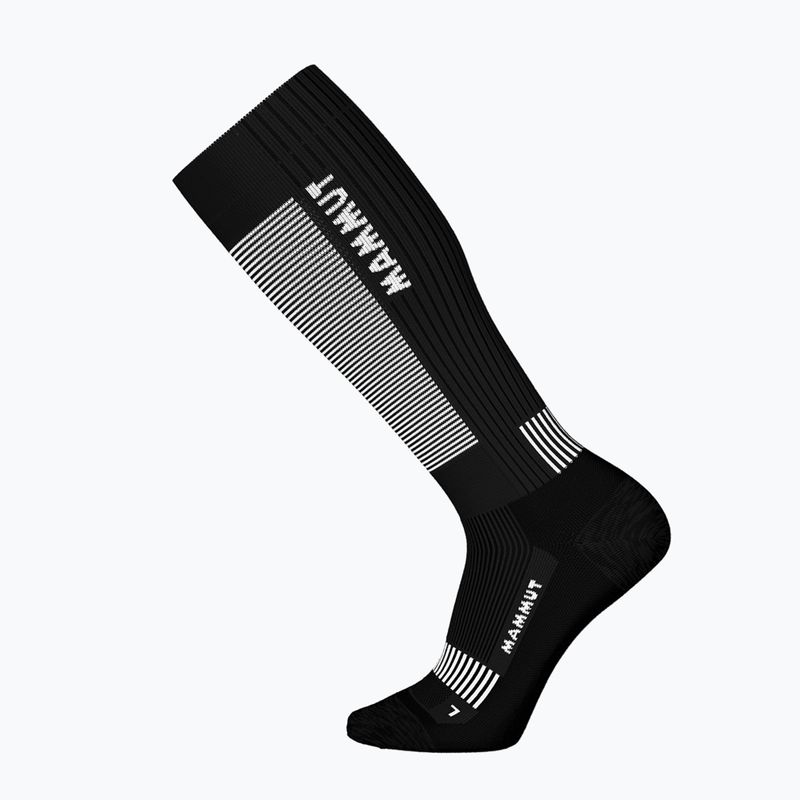 Skarpety Mammut Mountaineering Compression Knee Socks black/white