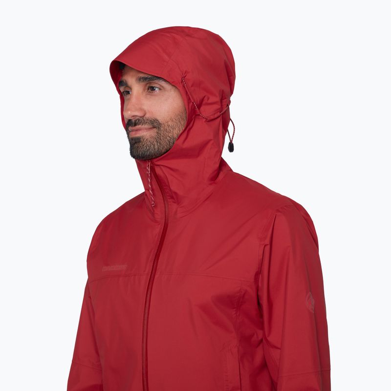 Kurtka przeciwdeszczowa męska Mammut Ducan HS Hooded dark mammut red 5