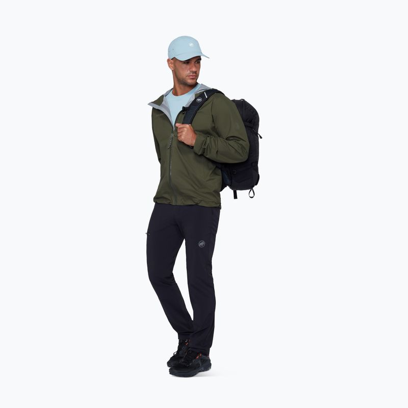 Kurtka przeciwdeszczowa męska Mammut Ducan HS Hooded dark mesh 2