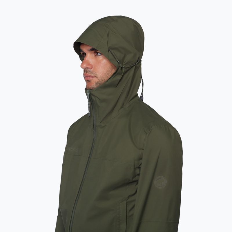 Kurtka przeciwdeszczowa męska Mammut Ducan HS Hooded dark mesh 5