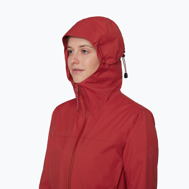 Kurtka przeciwdeszczowa damska Mammut Ducan HS Hooded dark mammut red 5