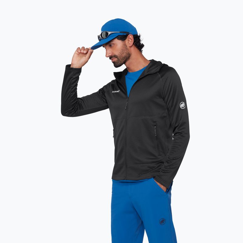 Bluza trekkingowa męska Mammut Crag ML Hooded black 4
