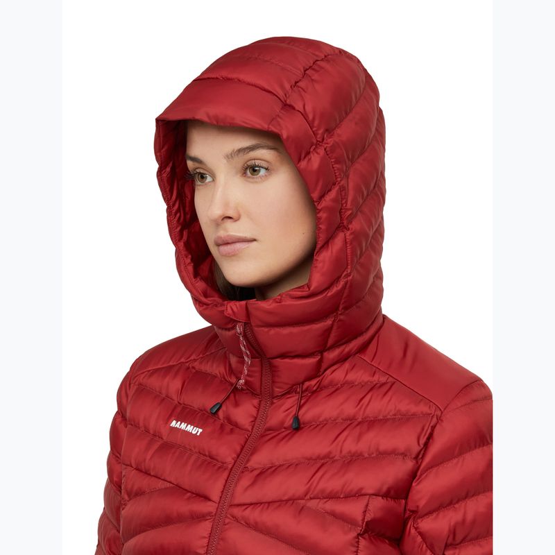 Kurtka ocieplana damska Mammut Albula IN Hooded dark mammut red 6