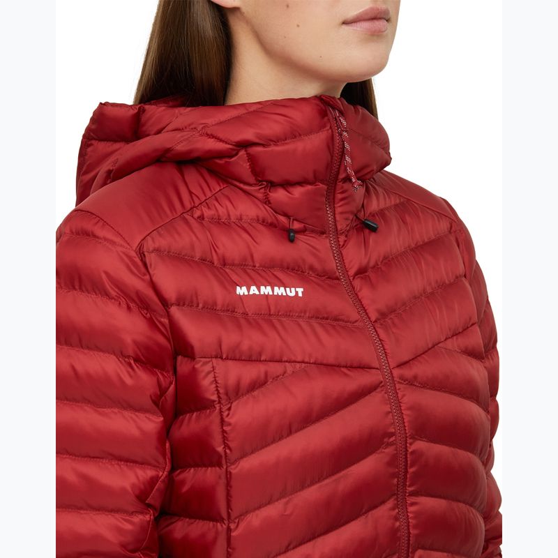 Kurtka ocieplana damska Mammut Albula IN Hooded dark mammut red 9
