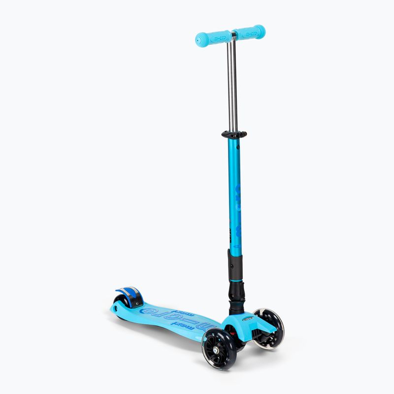 Hulajnoga trójkołowa dziecięca Micro Maxi Deluxe Foldable LED bright blue