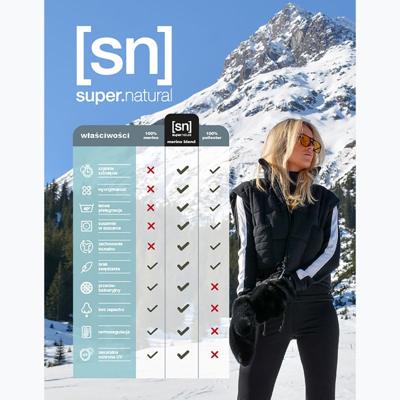 Bluza termoaktywna męska Super.Natural Tundra 175 jet black 5