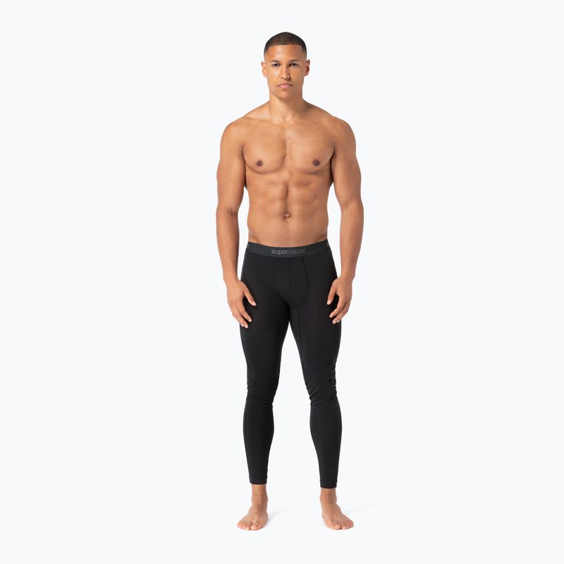 Spodnie termoaktywne męskie super.natural Tundra 175 jet black 2