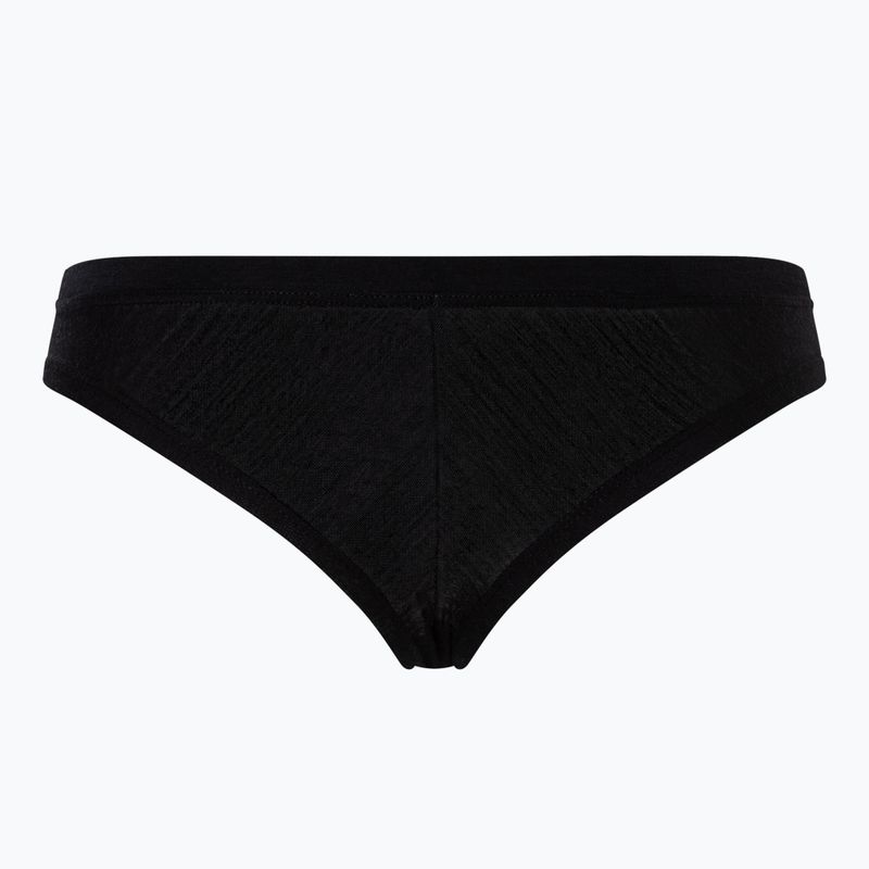 Majtki termoaktywne damskie super.natural Tundra 175 Thong jet black 2