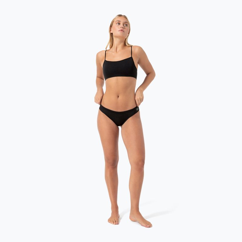Majtki termoaktywne damskie super.natural Tundra 175 Thong jet black 4