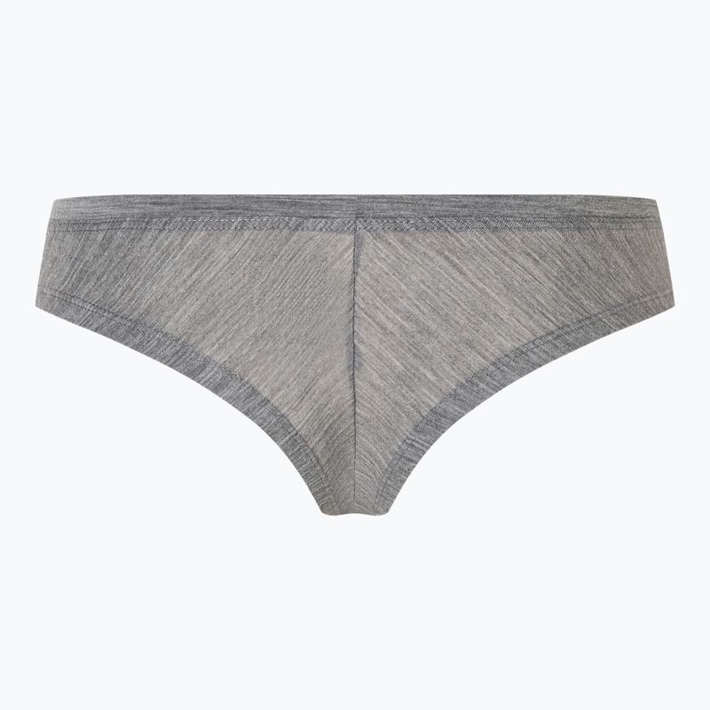 Majtki termoaktywne damskie super.natural Tundra 175 Thong cashmere grey melange 2