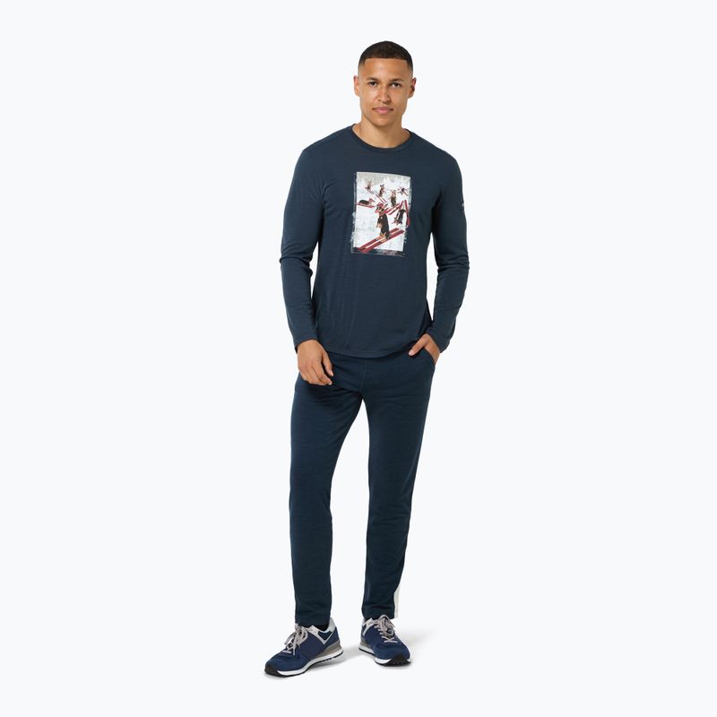 Longsleeve męski super.natural Dachshund Party blueberry/various 2