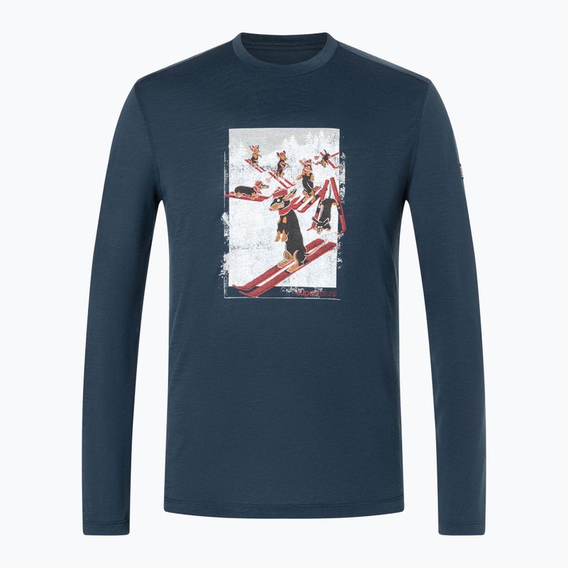 Longsleeve męski super.natural Dachshund Party blueberry/various 5