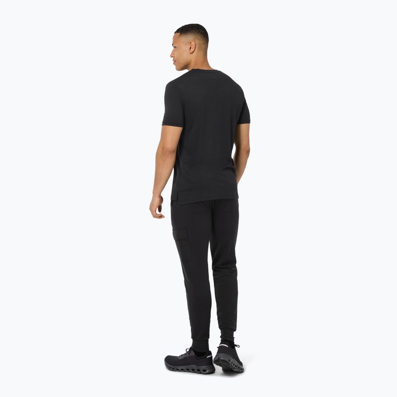Koszulka męska super.natural Go Hiking Tee jet black/various 3