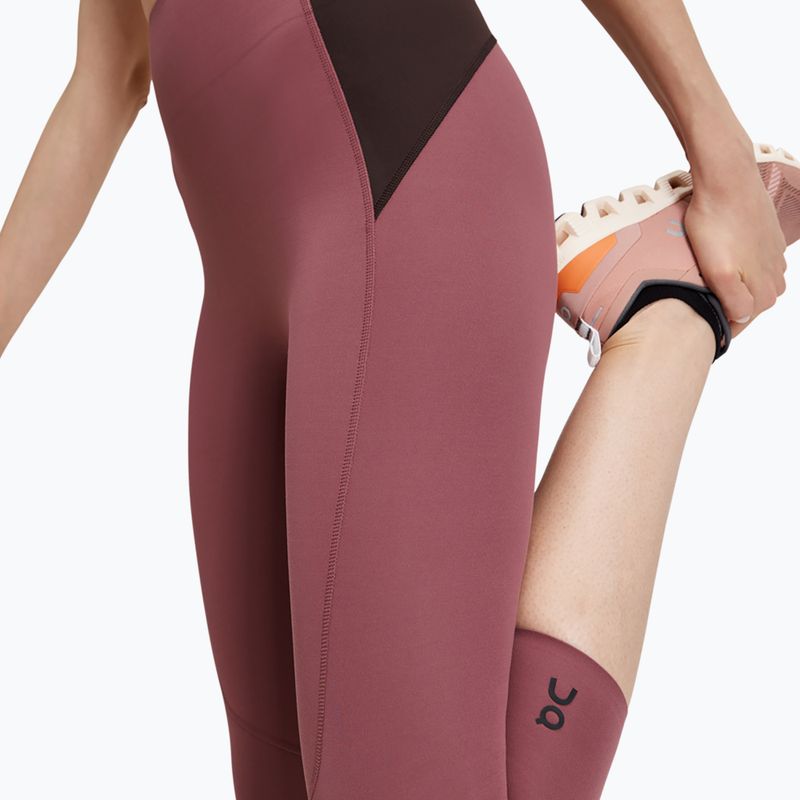 Legginsy damskie On Movement 3/4 cherry/ox 6