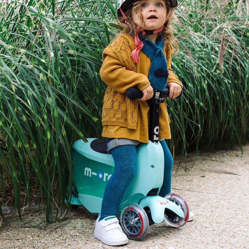 Hulajnoga trójkołowa dziecięca Micro Mini2go Deluxe Plus mint 4
