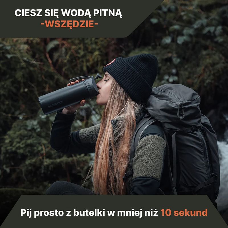 Butelka turystyczna z filtrem Bachgold Selfpress Waterfilter 500 ml czerwony 7
