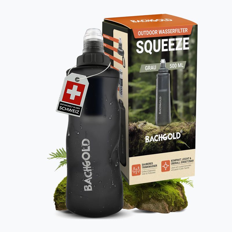 Butelka turystyczna z filtrem Bachgold Squeee 500 ml grey 7