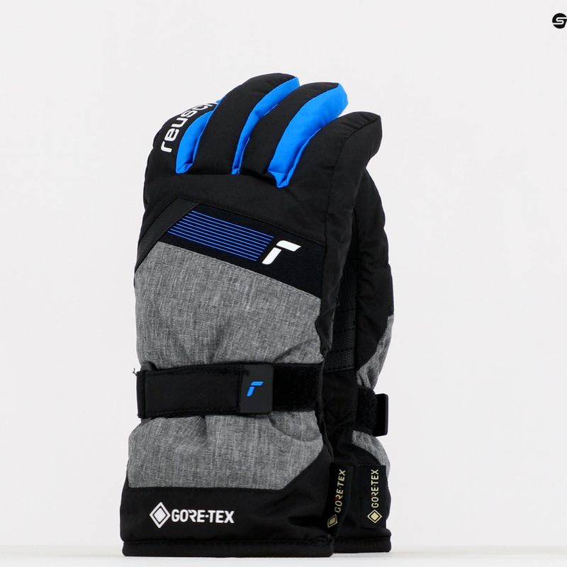 Rękawice narciarskie dziecięce Reusch Flash Gore-Tex black/black melange/brilliant blue 8