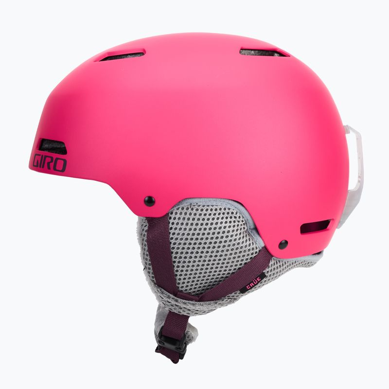Kask narciarski dziecięcy Giro Crue matte bright pink 4