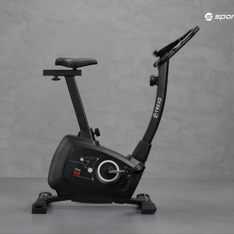 Rower stacjonarny TREXO Hex 02 czarny 17
