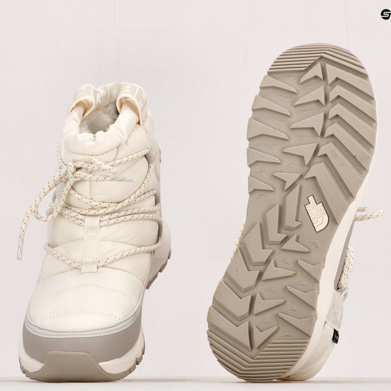 Śniegowce damskie The North Face Thermoball Lace Up WP gardenia white/silver grey 14