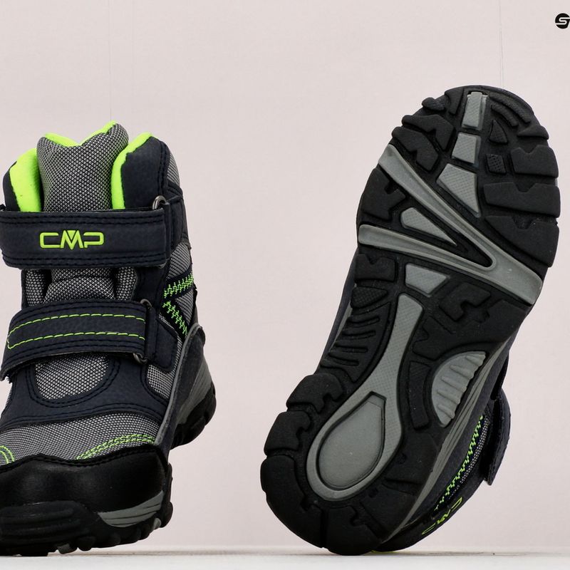 Śniegowce dziecięce CMP Pyry Snowboots Wp antracite/ghiaccio 19