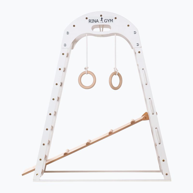 Drewniany trójkąt gimnastyczny RINAGYM Kids 2 white 4