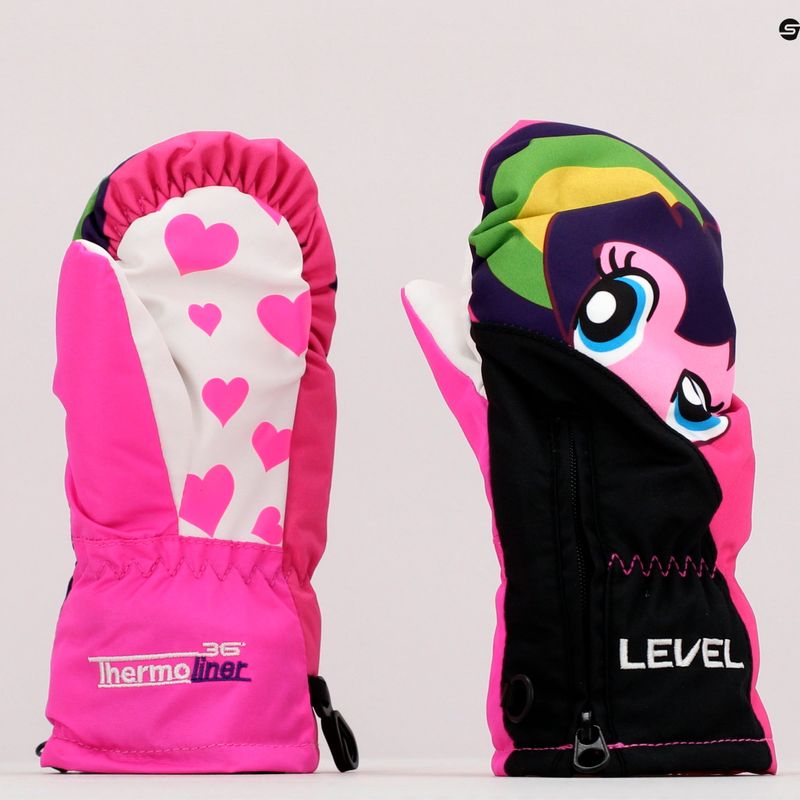 Rękawice narciarskie dziecięce Level Lucky Mitt 2021 pk rainbow 6