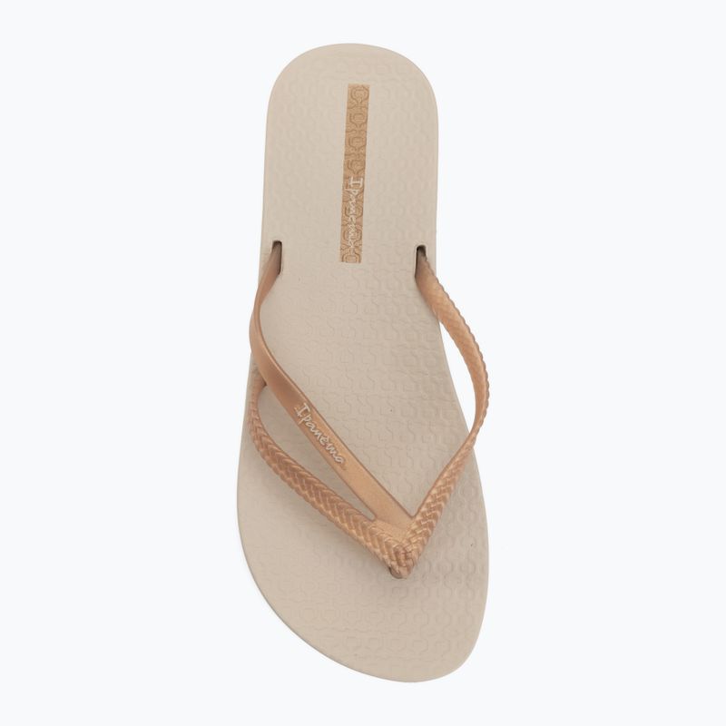 Japonki damskie Ipanema Bossa Soft V beige/gold 5