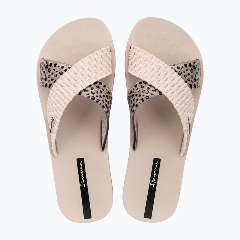 Klapki damskie Ipanema Sense Slide beige/beige/black 10