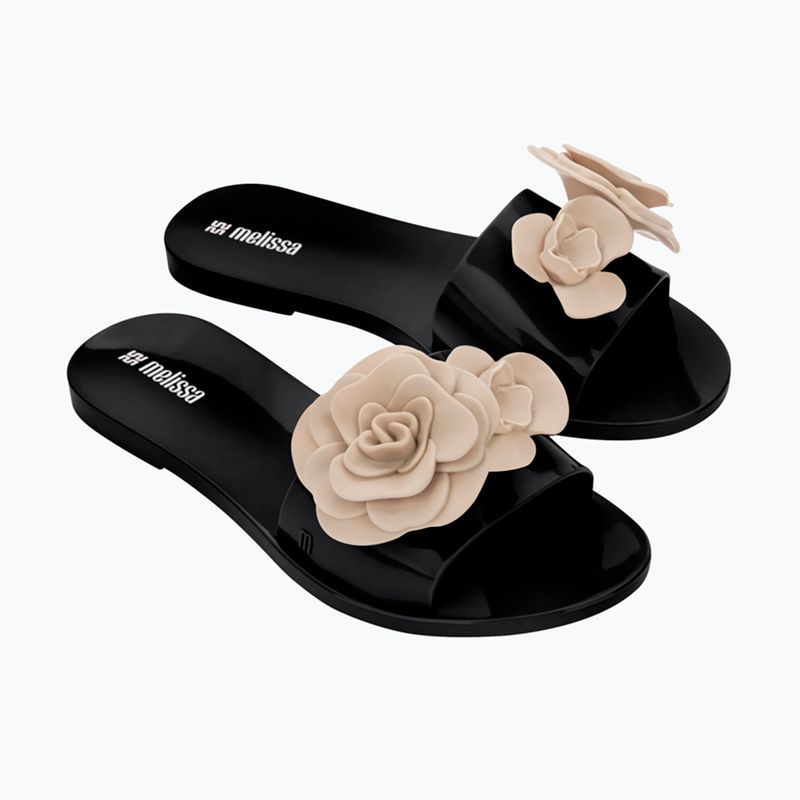 Klapki damskie Melissa Babe Petals Ad black/beige 8